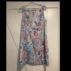 Vintage Lilly Pulitzer shell print shift dress